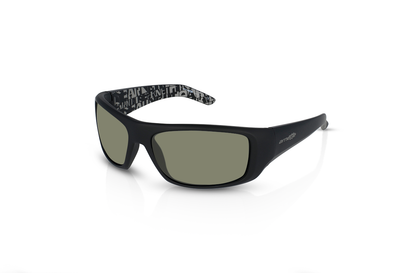 Rubber Black, Green-Polarized
