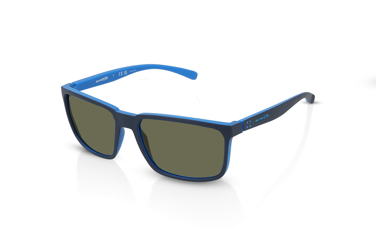 Matte Top Navy On Light Blue, Green-Polarized