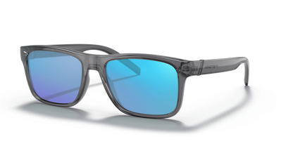 Transparent Gray, Blue-Mirrored