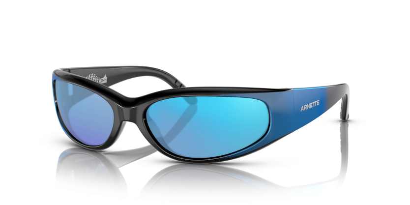 Black Gradiant Metal Blue, Blue-Mirrored