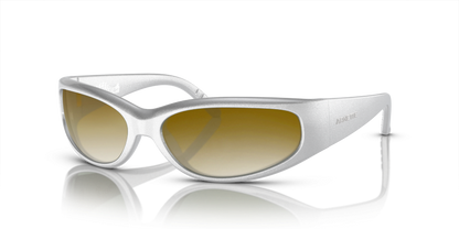 Metallic Silver, Brown Gradient