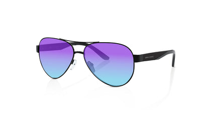 Shiny Black, Blue-Mirrored