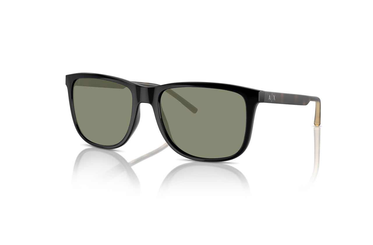 Shiny Black, Green-Polarized