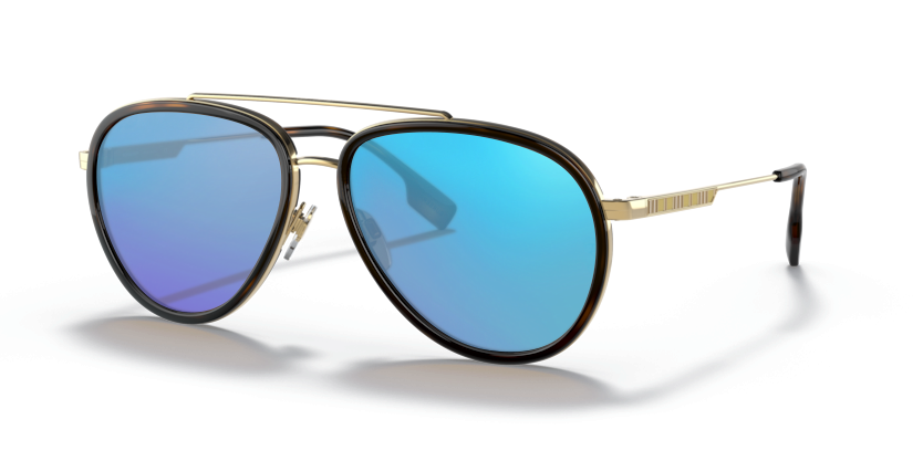 Gold, Blue-Mirrored