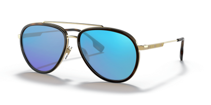 Gold, Blue-Mirrored
