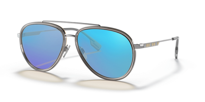 Gunmetal, Blue-Mirrored