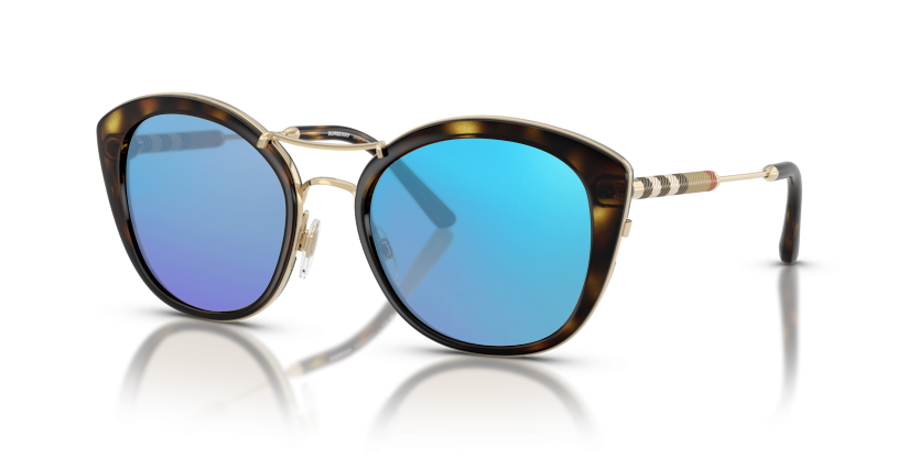 Dark Havana, Blue-Mirrored