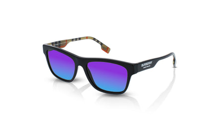 Black, Blue-Mirrored