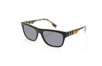 Top Black On Vintage Check	, Grey-Polarized