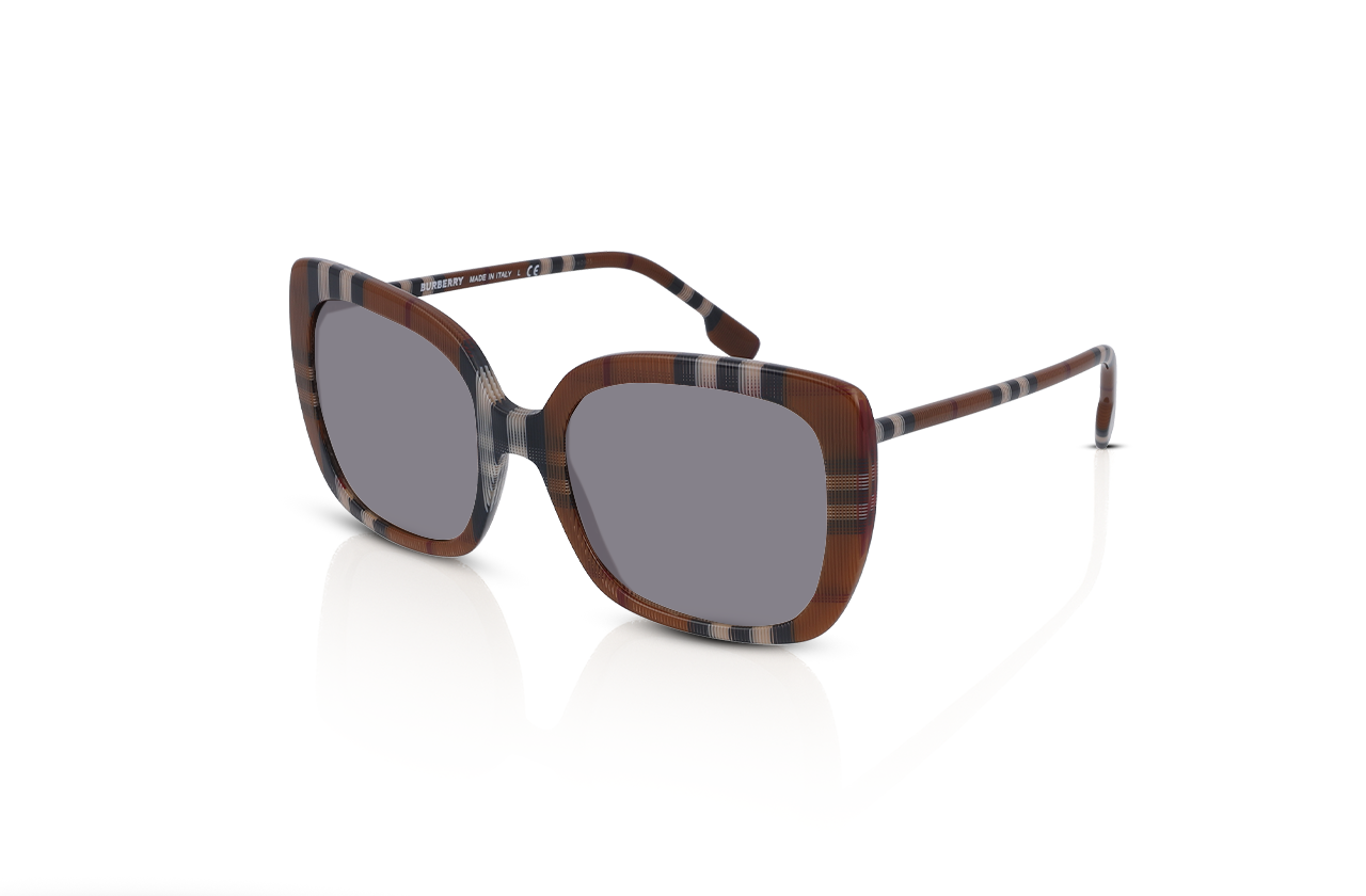 Brown Check, Grey-Polarized