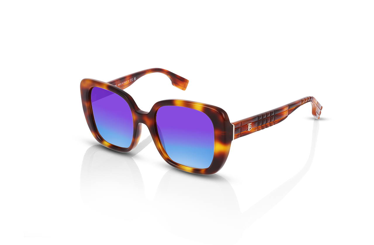 Light Havana, Blue-Mirrored