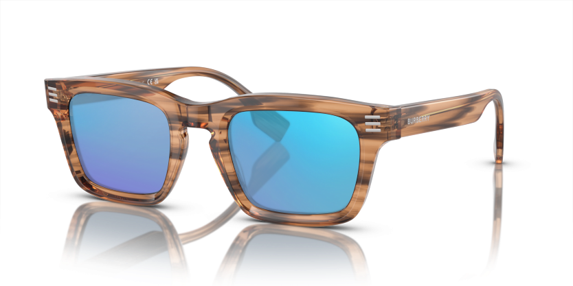 Brown, Blue-Mirrored