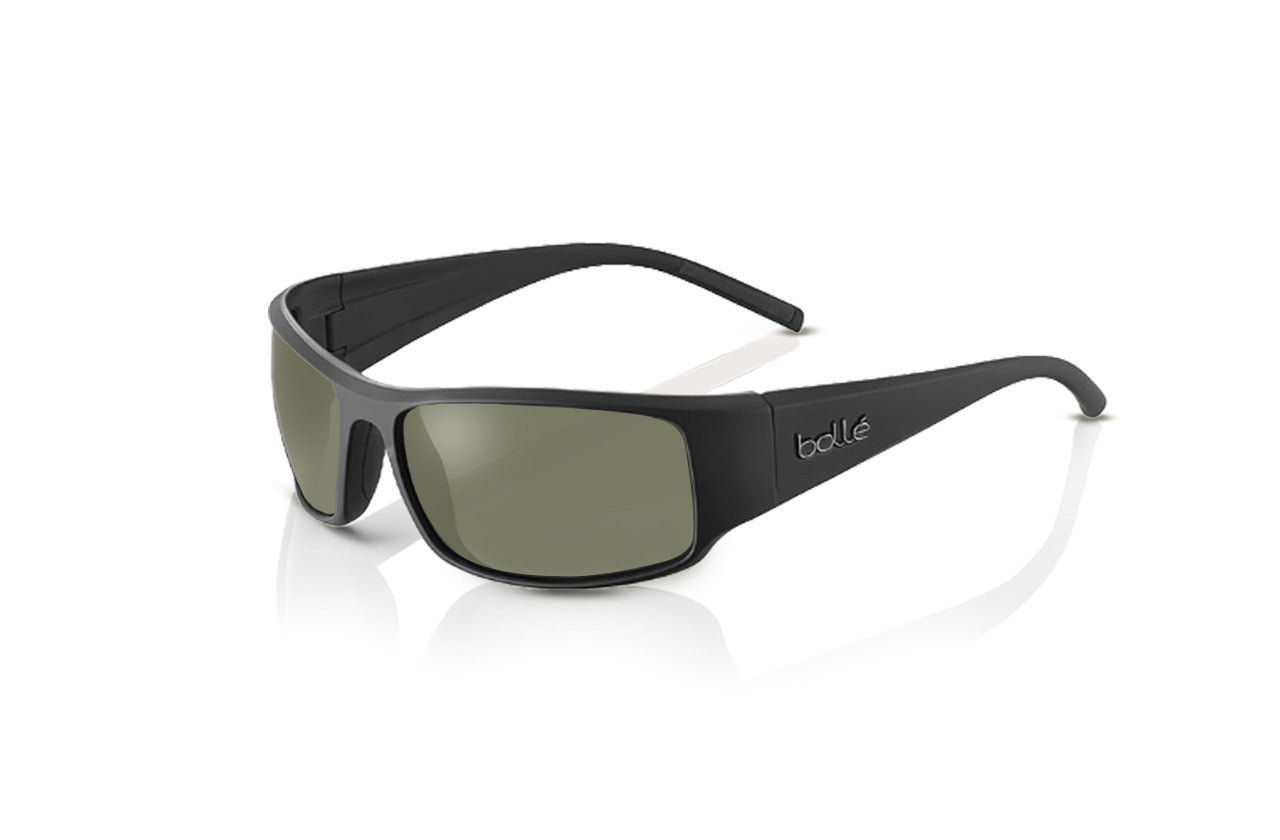 Matte Black, Green-Polarized