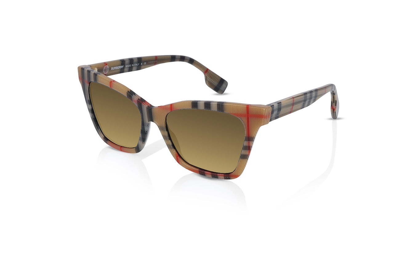 Vintage Check, Brown Gradient