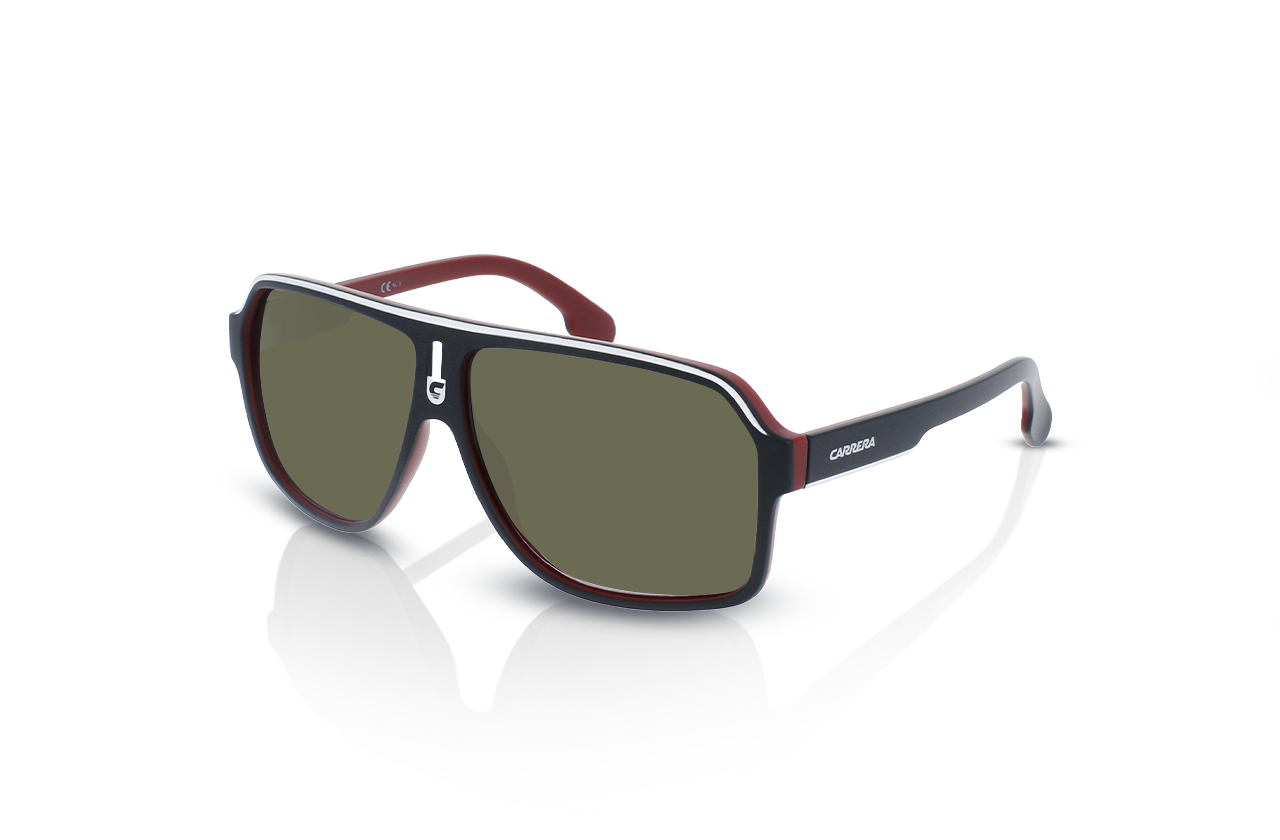 Matte Black Red, Green-Polarized