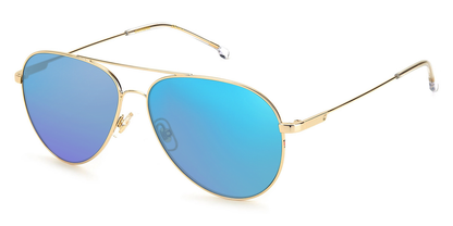 Gold, Blue-Mirrored