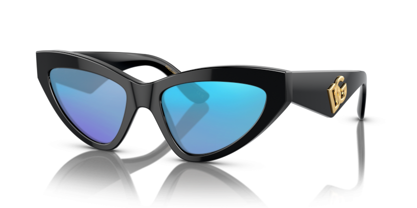 Black, Blue-Mirrored