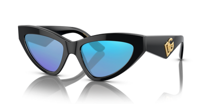 Black, Blue-Mirrored