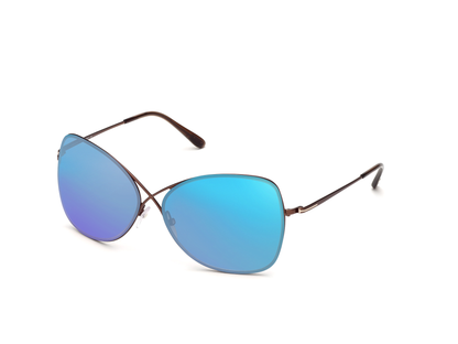 Shiny Brown, Blue-Mirrored