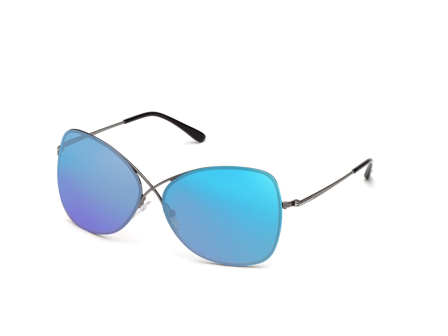 Shiny Gunmetal, Blue-Mirrored