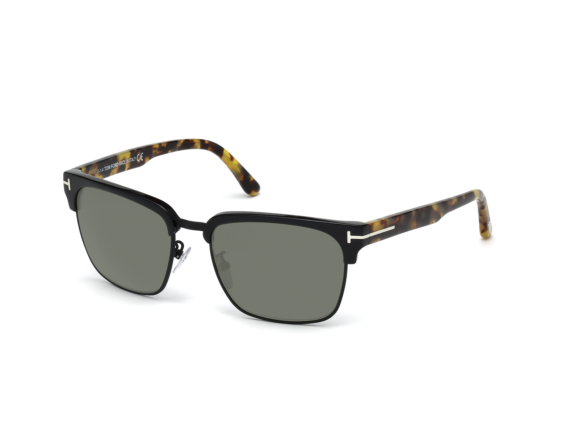 Shiny Black/Tortoise, Green-Polarized