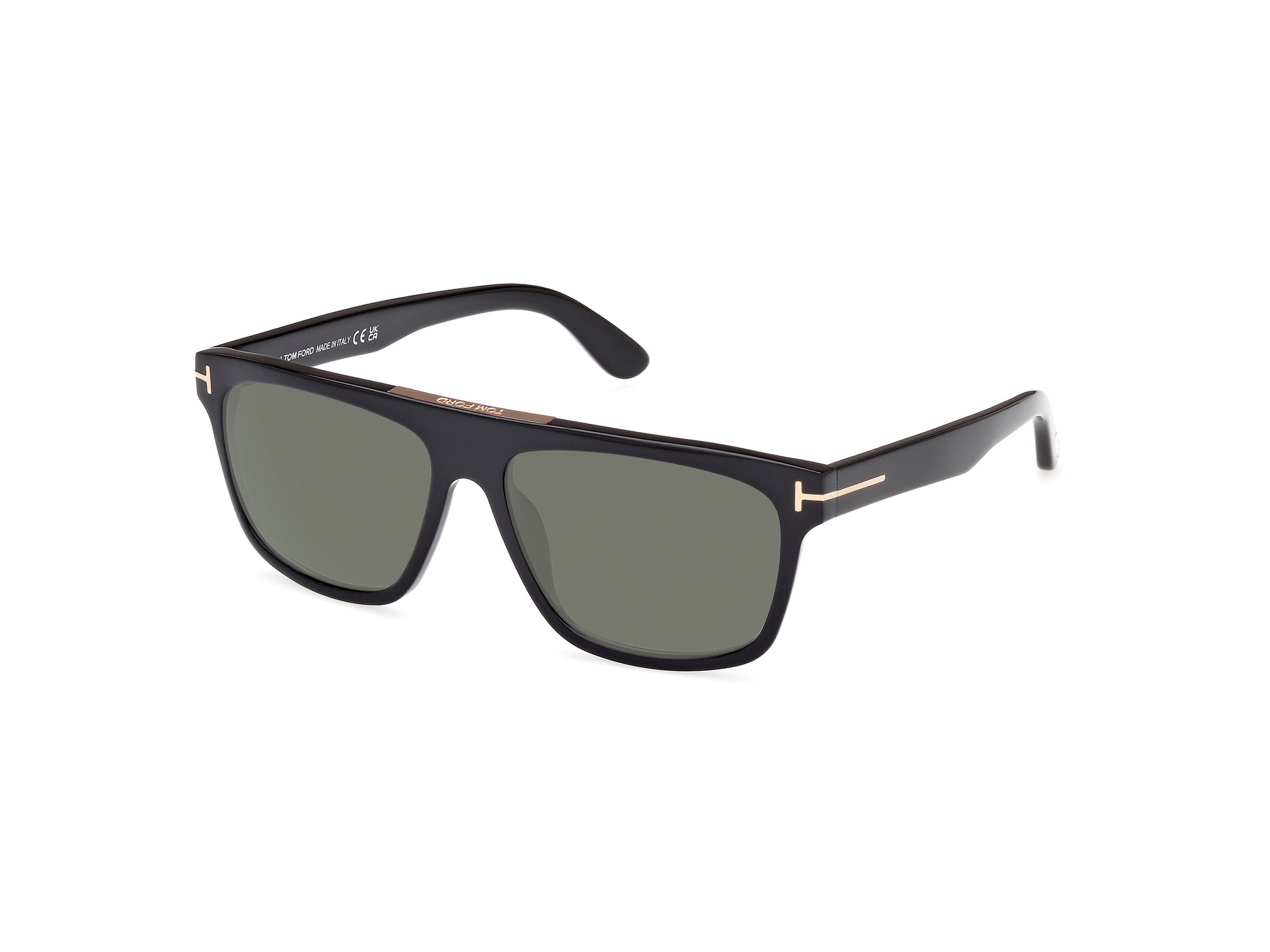 Shiny Black, Green-Polarized