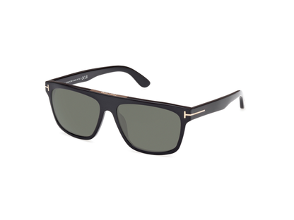 Shiny Black, Green-Polarized