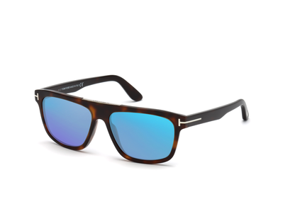 Shiny Dark Havana, Blue-Mirrored