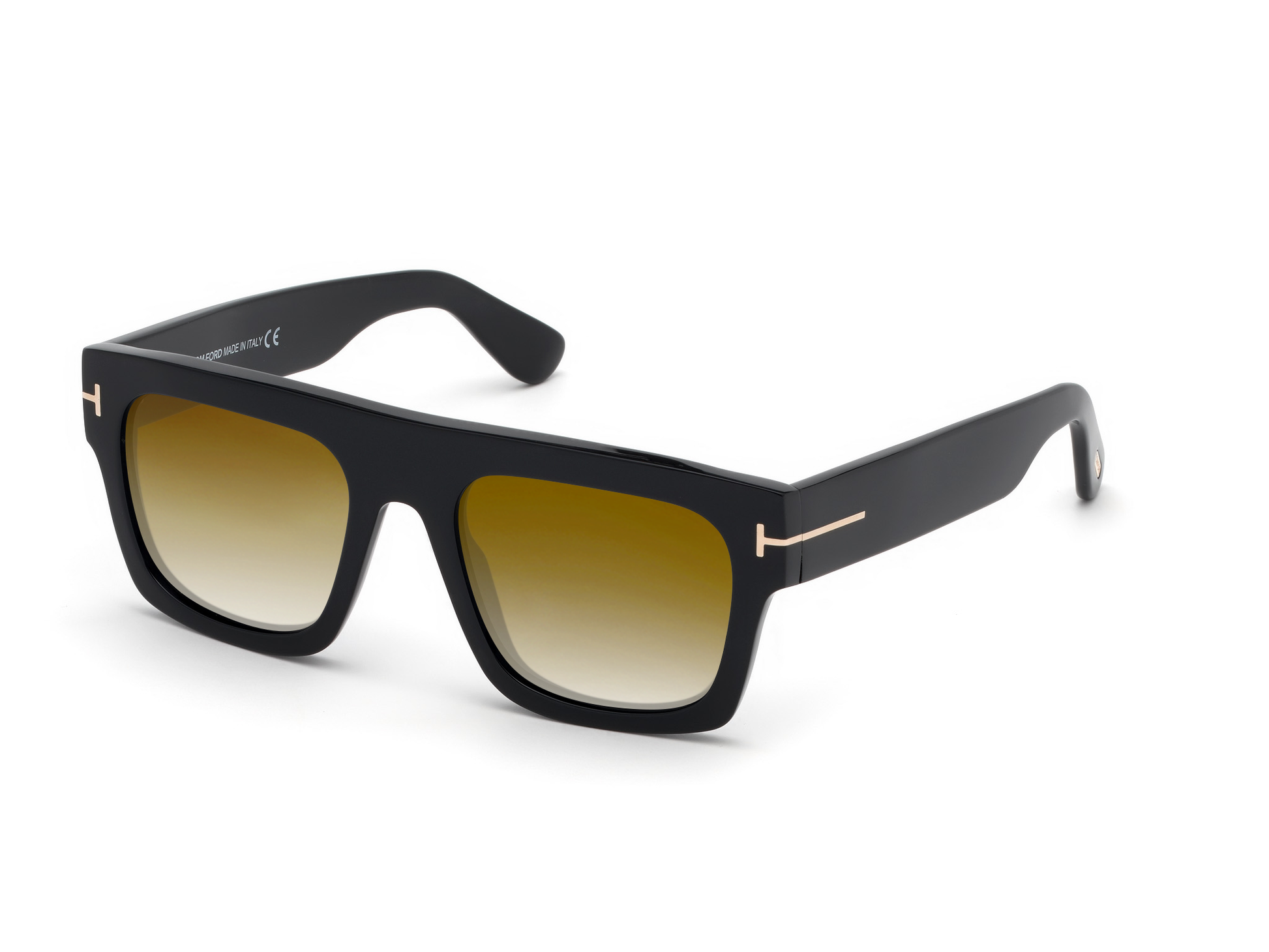 Shiny Black, Brown Gradient