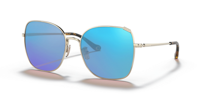 Shiny Light Gold, Blue-Mirrored