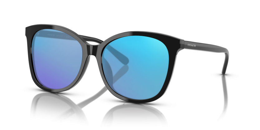 Black, Blue-Mirrored