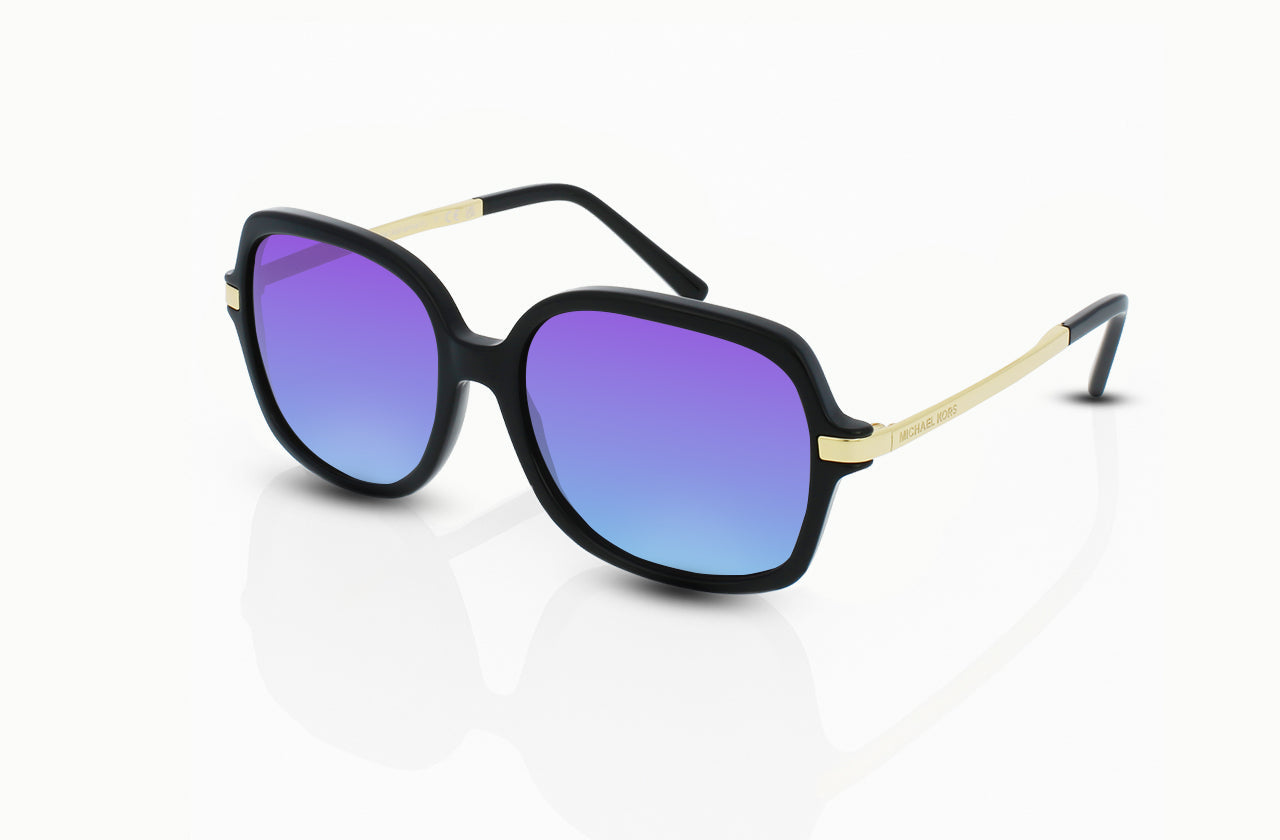 Black	, Blue-Mirrored