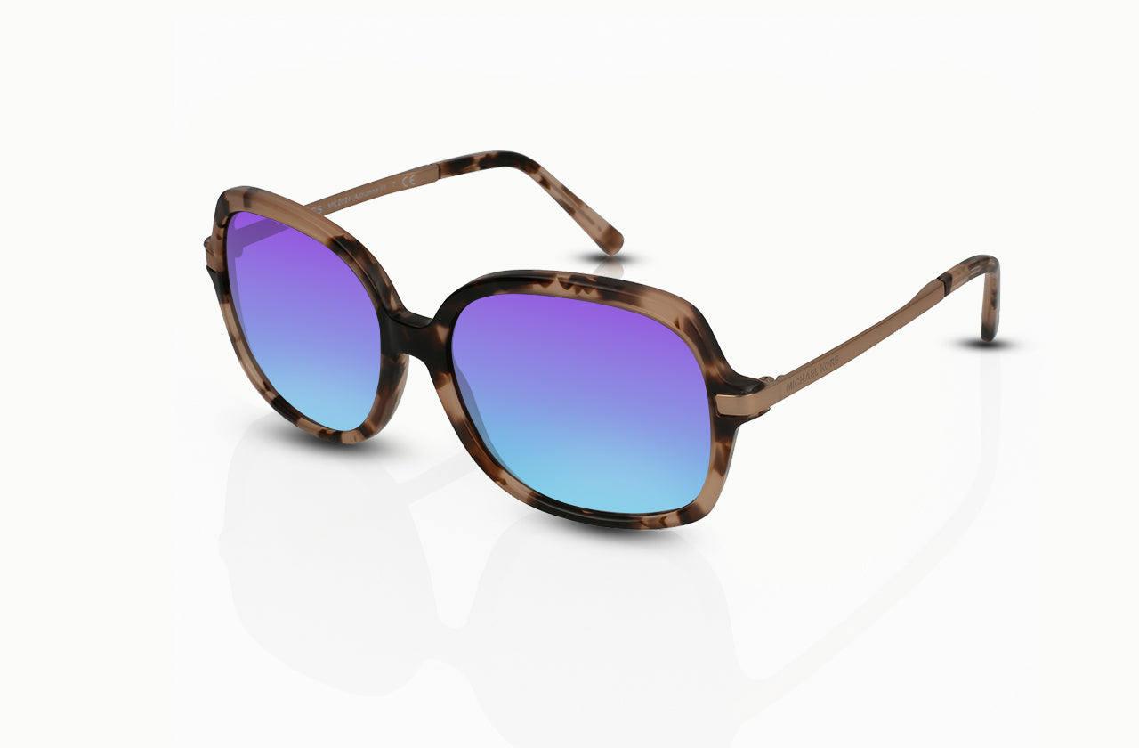 Pink Tortoise	, Blue-Mirrored