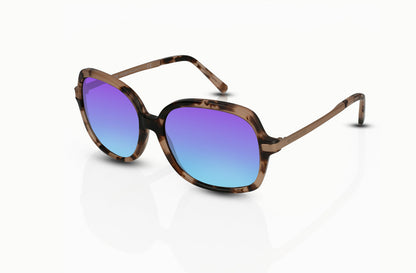 Pink Tortoise	, Blue-Mirrored