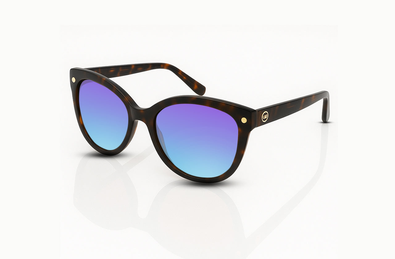 Dark Tortoise	, Blue-Mirrored