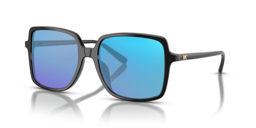 Black, Blue-Mirrored