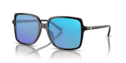 Black, Blue-Mirrored