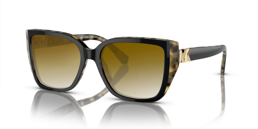 Bi-layer Black/Amber Tortoise, Brown Gradient