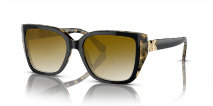 Bi-layer Black/Amber Tortoise, Brown Gradient