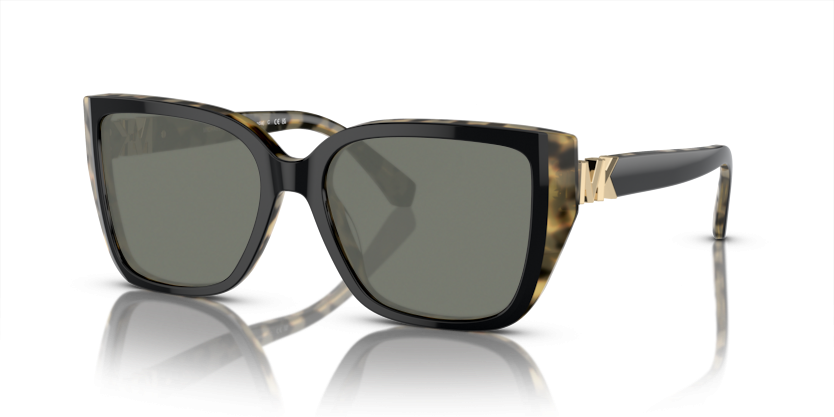 Bi-layer Black/Amber Tortoise, Green