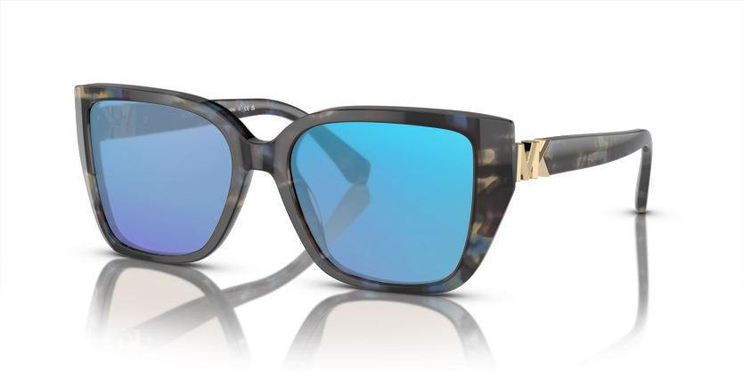 Bright Blue Tortoise, Blue-Mirrored