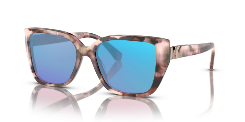 Pink Pearlized Tortoise, Blue-Mirrored