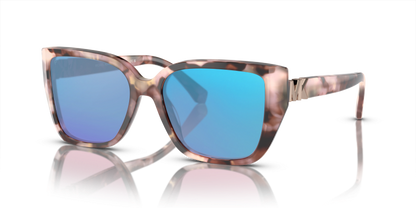 Pink Pearlized Tortoise, Blue-Mirrored