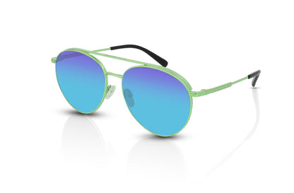 Amazon Green Metal	, Blue-Mirrored