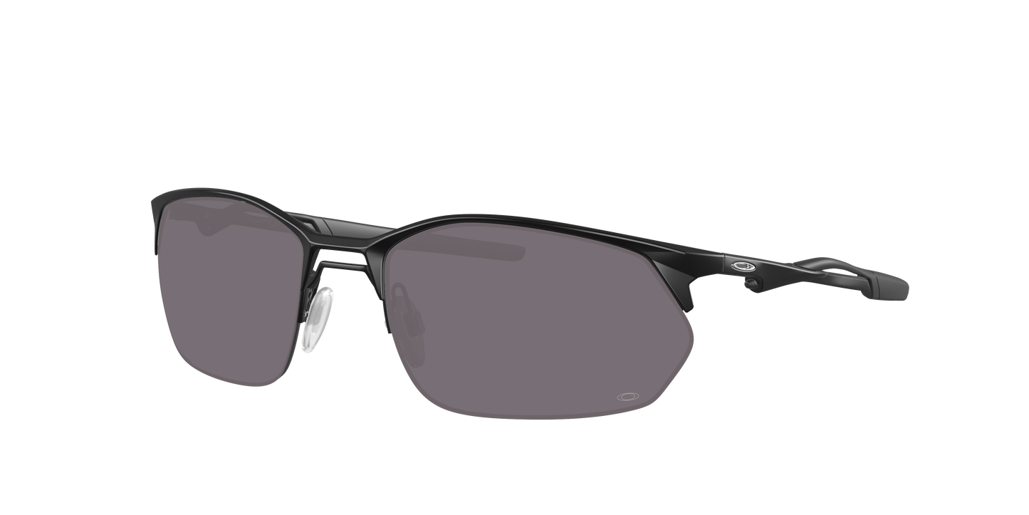 SATIN BLACK, Prizm Grey-Polarized, Oakley