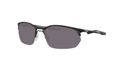 SATIN BLACK, Prizm Grey-Polarized, Oakley