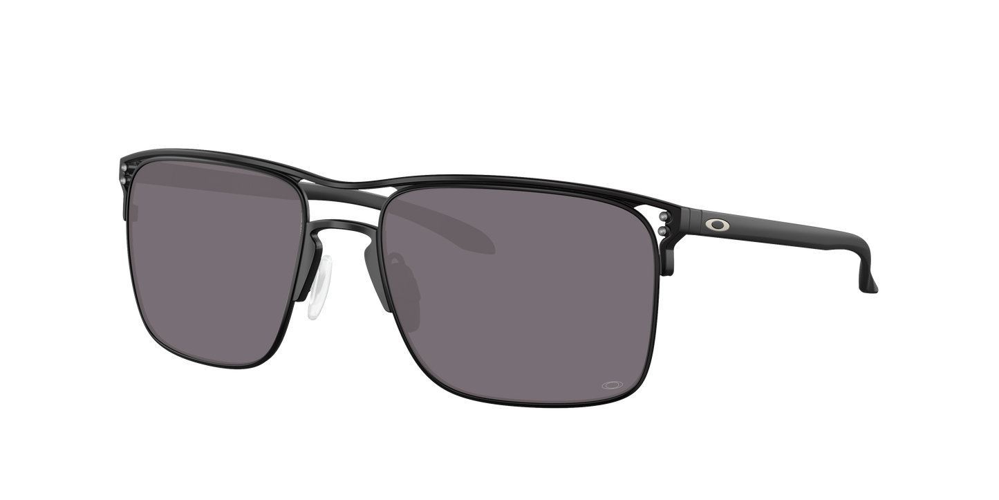 SATIN BLACK, Prizm Grey-Polarized, Oakley