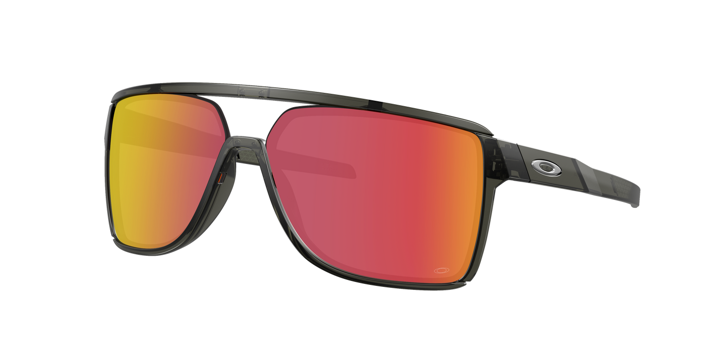 MATTE GREY SMOKE, Prizm Ruby-Polarized, Oakley