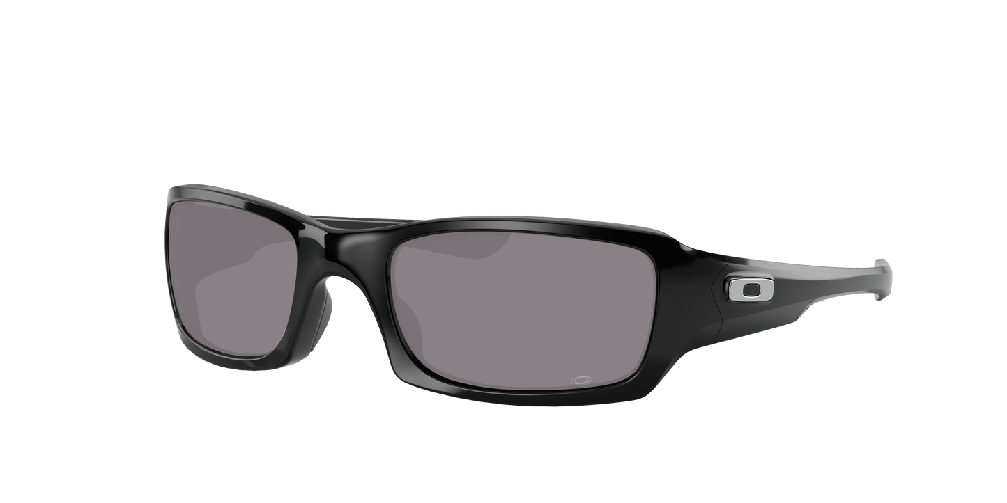 POLISHED BLACK, Prizm Grey-Polarized, Oakley