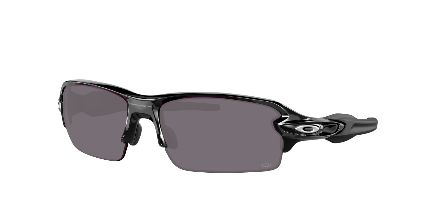 POLISHED BLACK, Prizm Grey-Polarized, Oakley